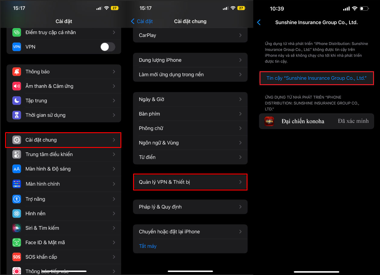 Hướng dẫn cài đặt iOS